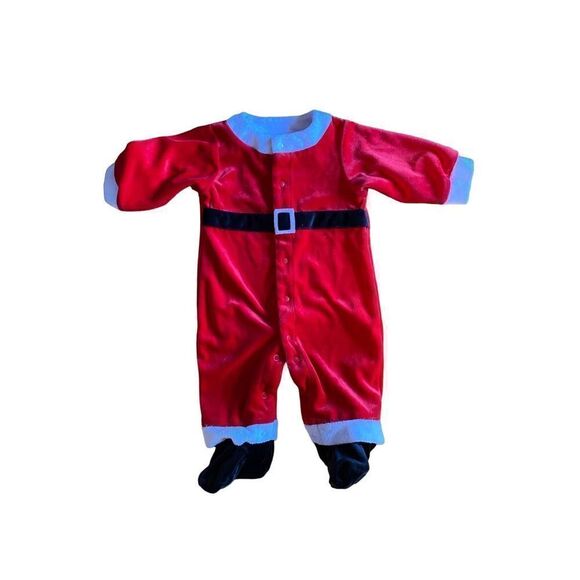 Just one year/Carter’s unisex one piece Santa suit/Christmas/size 3/6 months - Picture 2 of 4